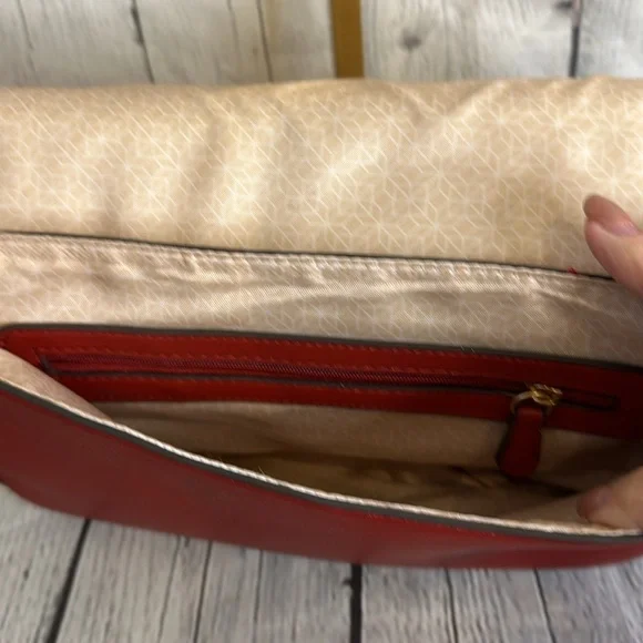 Nwot Small red shoulder bag with front pocket - Picture 5 of 6